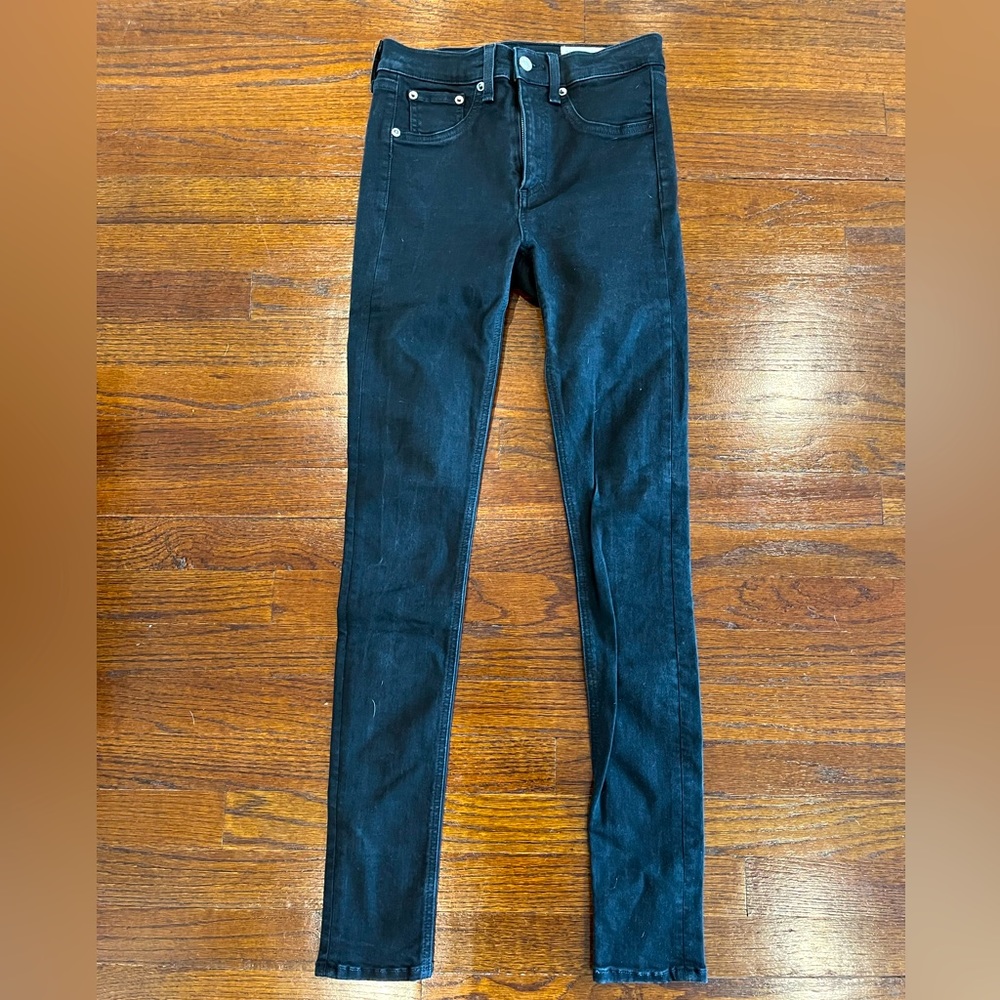 Rag & Bone size 26 black skinny jeans